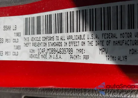 2017 Jeep Cherokee Limited 4X4 из США, поврежденный, VIN 1C4PJMDB9HW639789